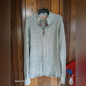 Zenfari Men's sweater  half front zipper